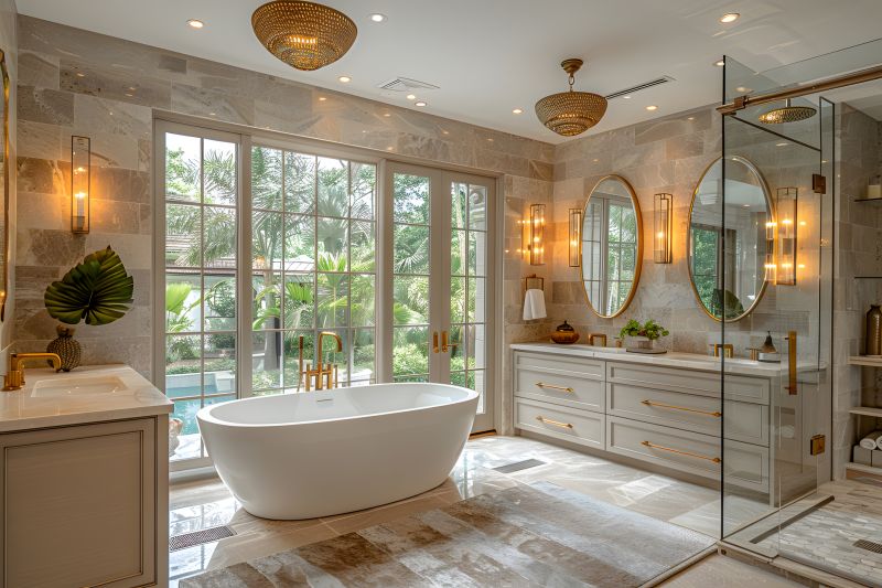 Elegant Freestanding Tub Setup
